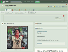 Tablet Screenshot of prettymonsters.deviantart.com