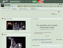 Tablet Screenshot of herrickk.deviantart.com