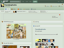 Tablet Screenshot of flamebangstudios.deviantart.com