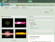 Tablet Screenshot of freditor.deviantart.com