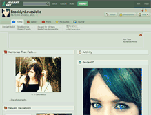 Tablet Screenshot of brooklynlovesjello.deviantart.com
