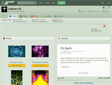 Tablet Screenshot of cutesaru18.deviantart.com