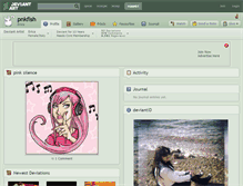 Tablet Screenshot of pnkfish.deviantart.com