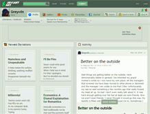 Tablet Screenshot of greywin.deviantart.com