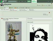 Tablet Screenshot of mrbeardyman.deviantart.com