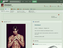 Tablet Screenshot of dinklebert.deviantart.com