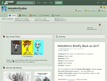 Tablet Screenshot of nekomimistudios.deviantart.com