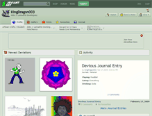 Tablet Screenshot of kingdragon003.deviantart.com