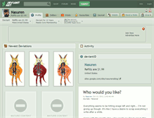 Tablet Screenshot of nasuren.deviantart.com