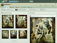 Tablet Screenshot of mrzarono.deviantart.com