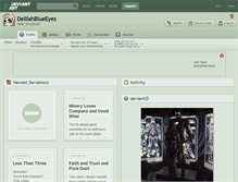 Tablet Screenshot of delilahblueeyes.deviantart.com