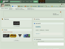Tablet Screenshot of eg0ista.deviantart.com