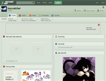 Tablet Screenshot of keywatcher.deviantart.com
