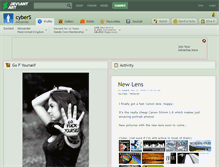Tablet Screenshot of cybers.deviantart.com
