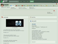 Tablet Screenshot of deciple.deviantart.com