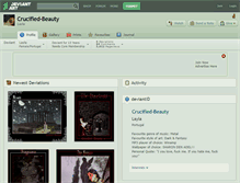 Tablet Screenshot of crucified-beauty.deviantart.com