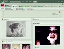 Tablet Screenshot of fanson.deviantart.com