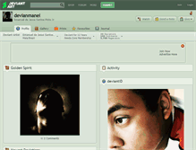 Tablet Screenshot of devianmanel.deviantart.com
