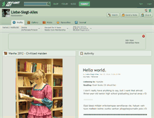 Tablet Screenshot of liebe-siegt-alles.deviantart.com