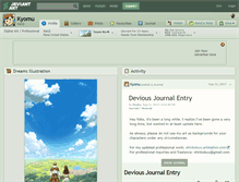 Tablet Screenshot of kyomu.deviantart.com