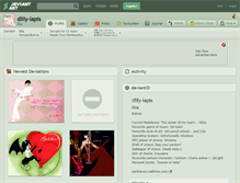 Tablet Screenshot of dlily-lapis.deviantart.com