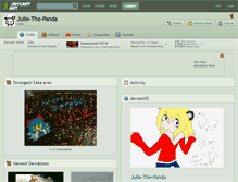 Tablet Screenshot of julie-the-panda.deviantart.com