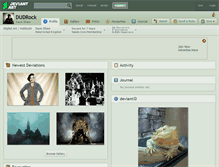 Tablet Screenshot of dudrock.deviantart.com