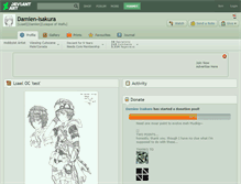 Tablet Screenshot of damien-isakura.deviantart.com
