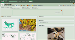 Desktop Screenshot of flightfeathers.deviantart.com