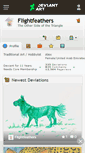 Mobile Screenshot of flightfeathers.deviantart.com