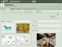 Tablet Screenshot of flightfeathers.deviantart.com