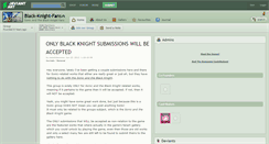 Desktop Screenshot of black-knight-fans.deviantart.com