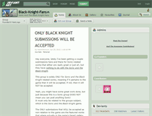 Tablet Screenshot of black-knight-fans.deviantart.com