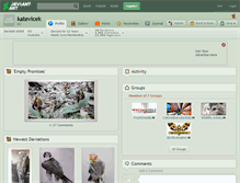 Tablet Screenshot of katevlcek.deviantart.com