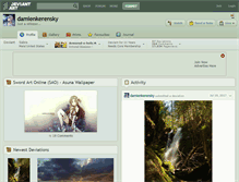 Tablet Screenshot of damienkerensky.deviantart.com