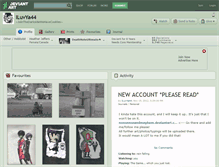 Tablet Screenshot of iluvya44.deviantart.com