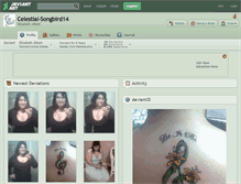 Tablet Screenshot of celestial-songbird14.deviantart.com