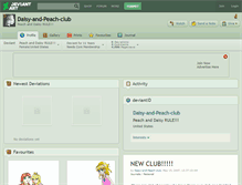 Tablet Screenshot of daisy-and-peach-club.deviantart.com