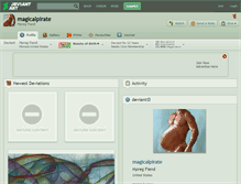 Tablet Screenshot of magicalpirate.deviantart.com