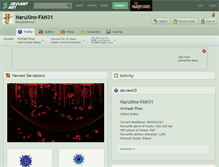 Tablet Screenshot of naruxino-fan31.deviantart.com