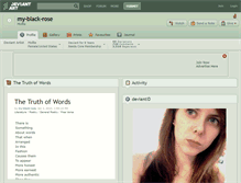Tablet Screenshot of my-black-rose.deviantart.com