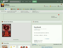 Tablet Screenshot of kriticos.deviantart.com