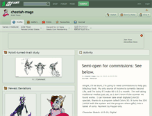 Tablet Screenshot of cheetah-mage.deviantart.com