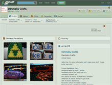 Tablet Screenshot of danmaku-crafts.deviantart.com