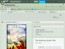 Tablet Screenshot of anime-america.deviantart.com