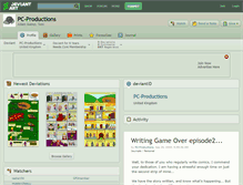 Tablet Screenshot of pc-productions.deviantart.com