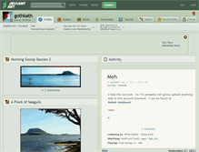 Tablet Screenshot of gothkath.deviantart.com