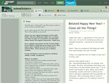 Tablet Screenshot of animegirlsart.deviantart.com