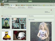 Tablet Screenshot of lilmalkie.deviantart.com