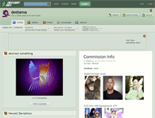 Tablet Screenshot of destianna.deviantart.com